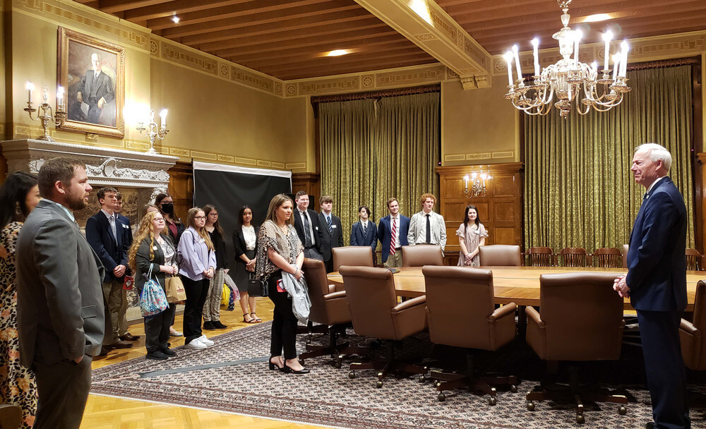 Youth Leadership Group visiting a State Capital office.