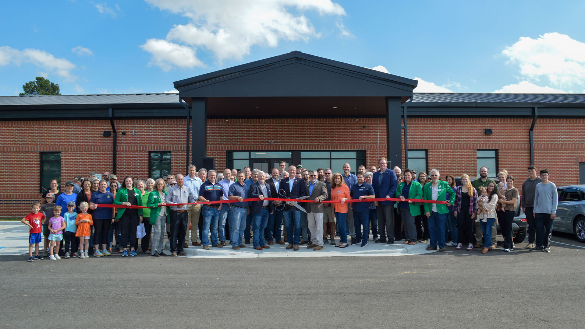 Greene County Cooperative Extension Services staff cut the ribbon on their new building!