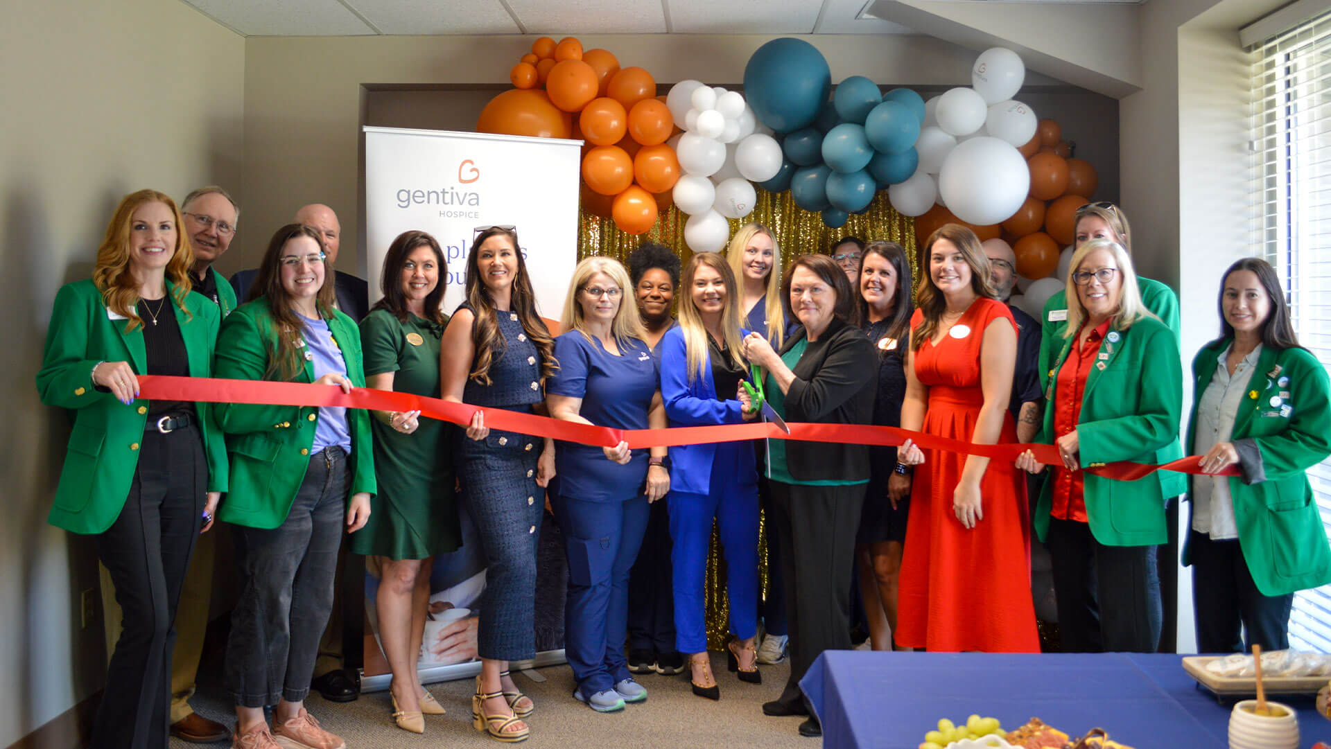 Ribbon cutting ceremony at Gentiva.