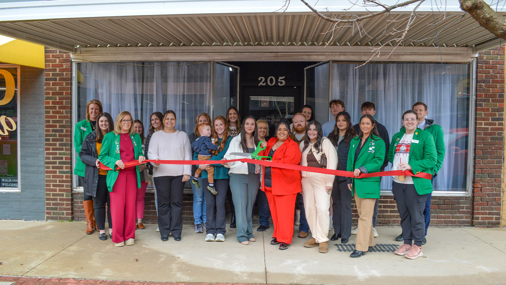 Ribbon cutting ceremony at Juliana Nichols.
