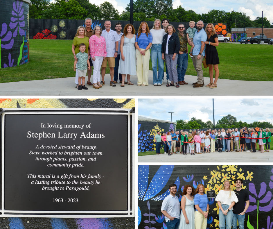 Power Plant Park Mural is dedicated in Loving Memory of Steve Adams