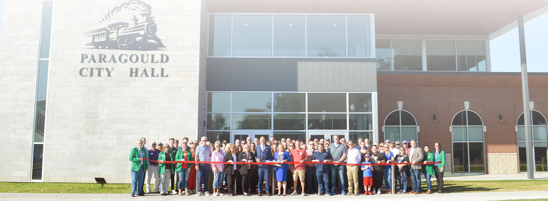 Paragould Chamber Ribbon Cutting at the opening of the Paragould City Hall Building